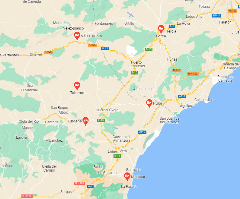 Mojacar-Raberno-Velezrubio-